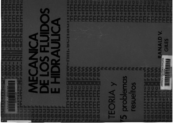 (PDF) Mecánica de los Fluidos e Hidráulica, Ranald V. Giles