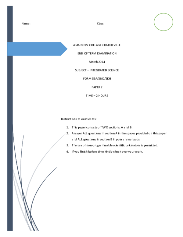 (PDF) Integrated Science