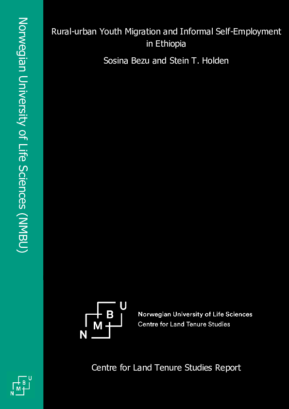 (PDF) Rural-urban Youth Migration and Informal Self-employment in Ethiopia