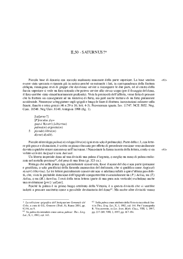 Libras datazione altre libras