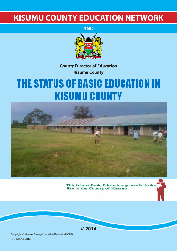 (PDF) Kisumu County Status of Basic Education Edwin Adoga Academia.edu