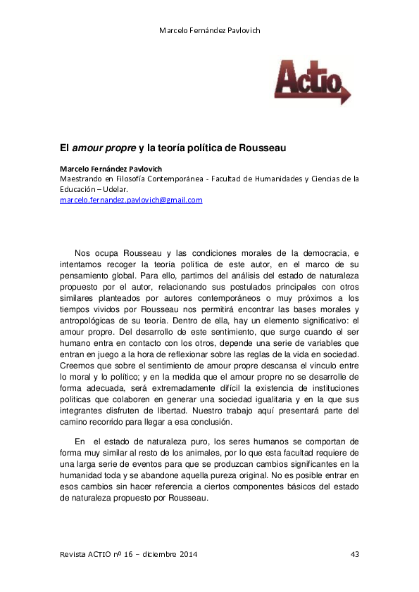 Amour propre essay image