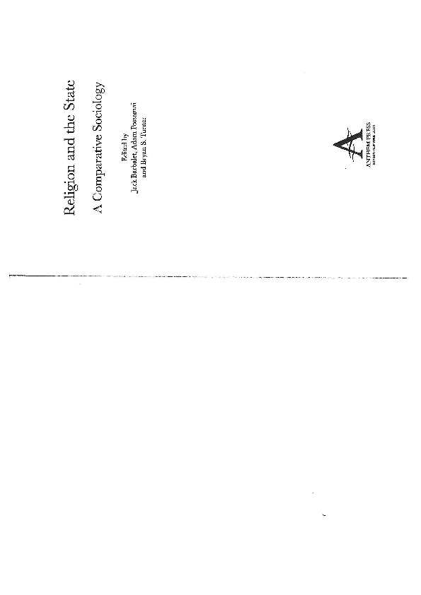 Secularization thesis definition meaning picture