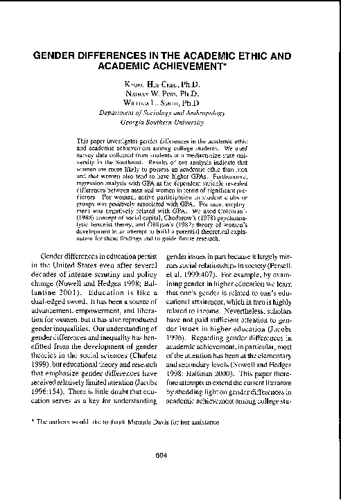 Sociology gender differences picture
