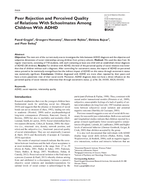 Peer rejection essay image