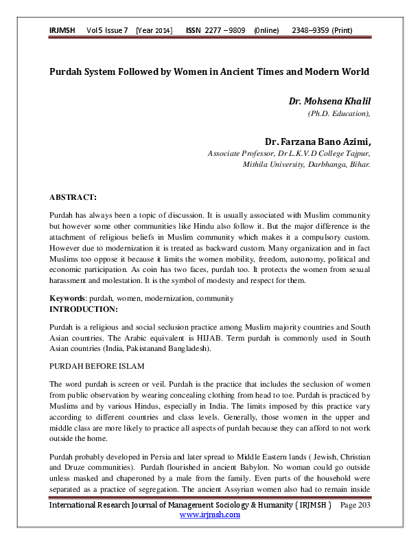 Purdah definition image