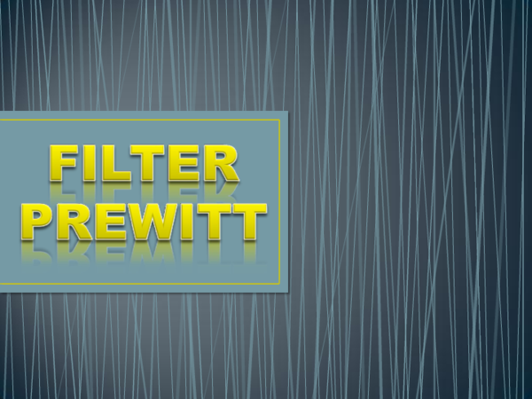 (PPT) Filter Prewitt