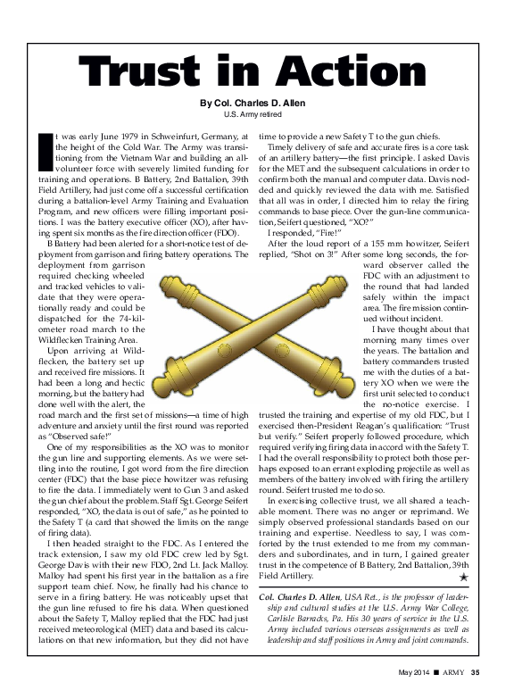 (PDF) Trust in Action