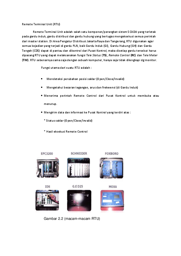 (DOC) Remote Terminal Unit (RTU
