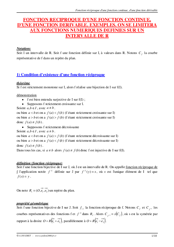 Pdf Fonction Réciproque D Une Fonction Continue Fonction Reciproque D Pdf Fonction Réciproque D Une Fonction Continue Fonction Reciproque D