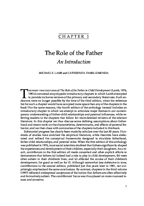 洋書 The Father's Role PDF) The Role of the Father An Introduction