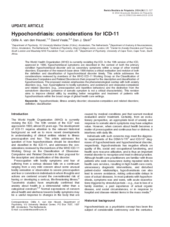 Hypochondriasis essay picture