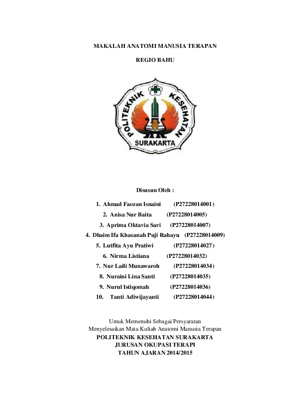 Doc Shoulder Girdle Dhaim Ifa Khasanah P R Academia Edu
