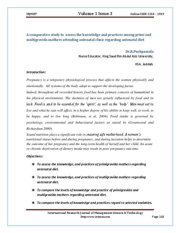 (PDF) A comparative study to assess the knowledge and practices among ...