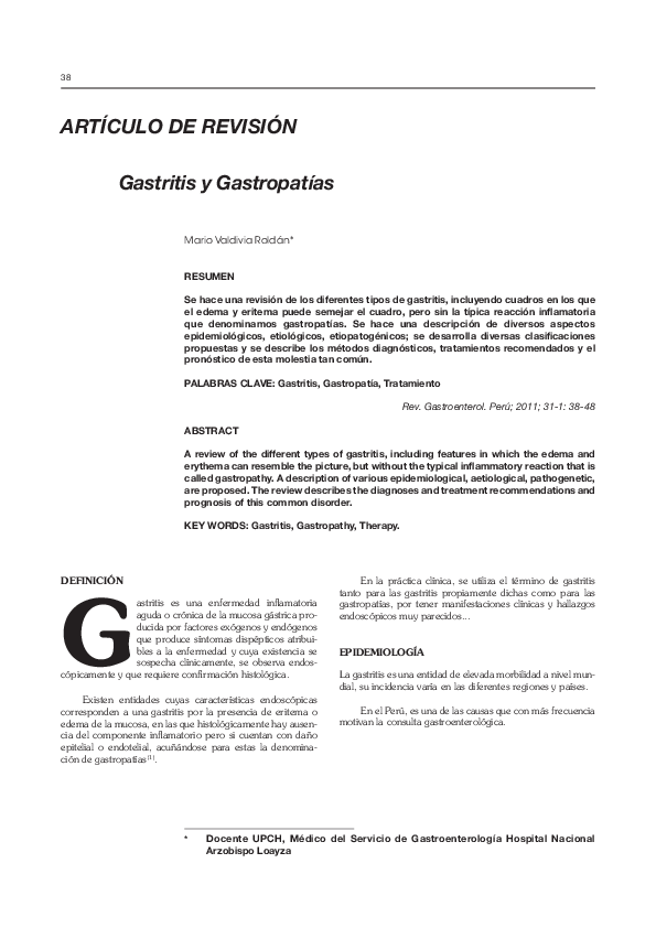 Dieta gastritis cronica pdf