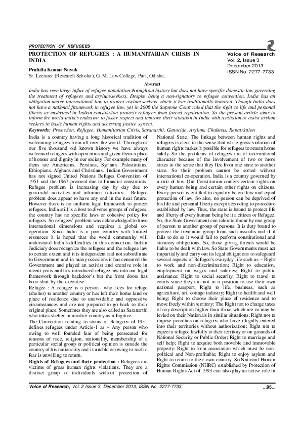 Humanitarian crisis essay image