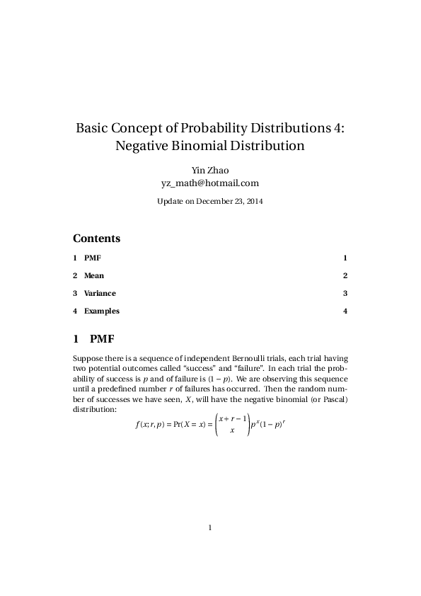 Binomial example picture