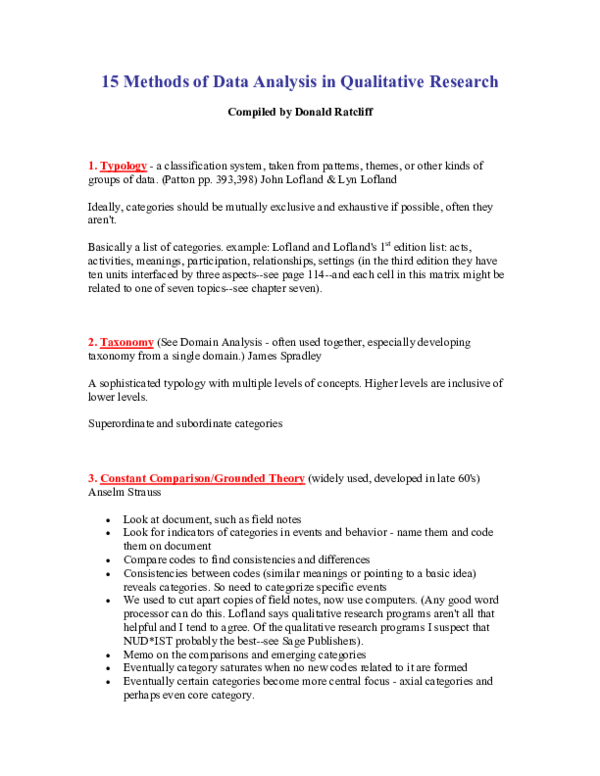 analysis of data in research methodology pdf