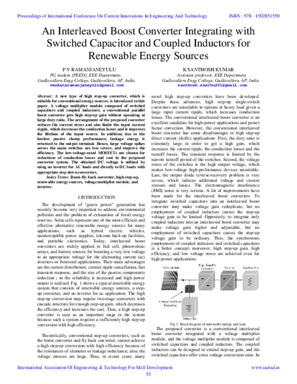 (PDF) IAETSD-An Interleaved Boost Converter Integrating with Switched ...