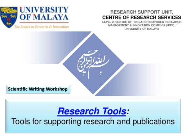 Research Tools By: Nader Ale Ebrahim