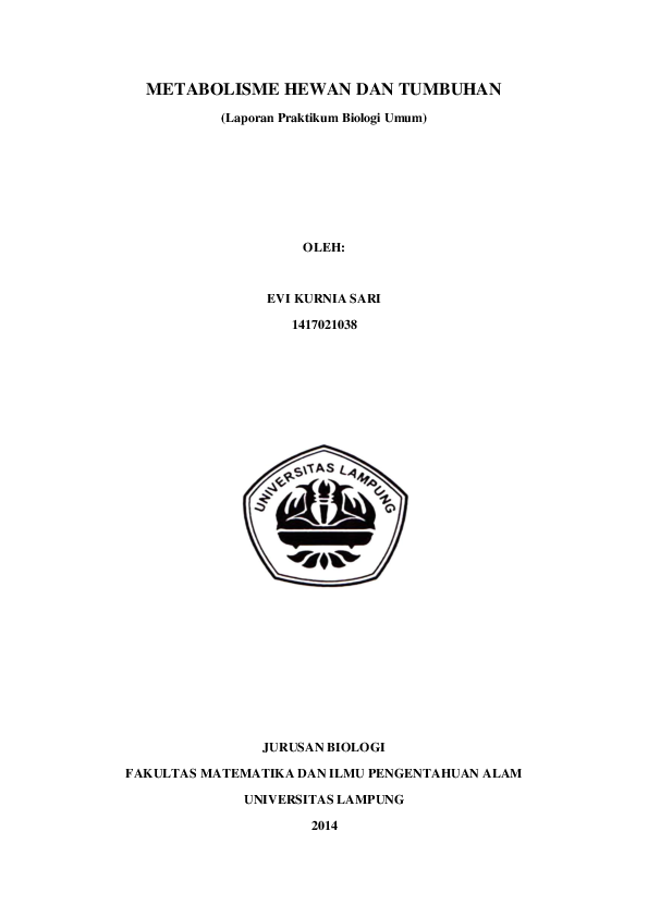 Contoh Makalah Mendeskripsikan Proses Dan Produk Metabolisme Tumbuhan