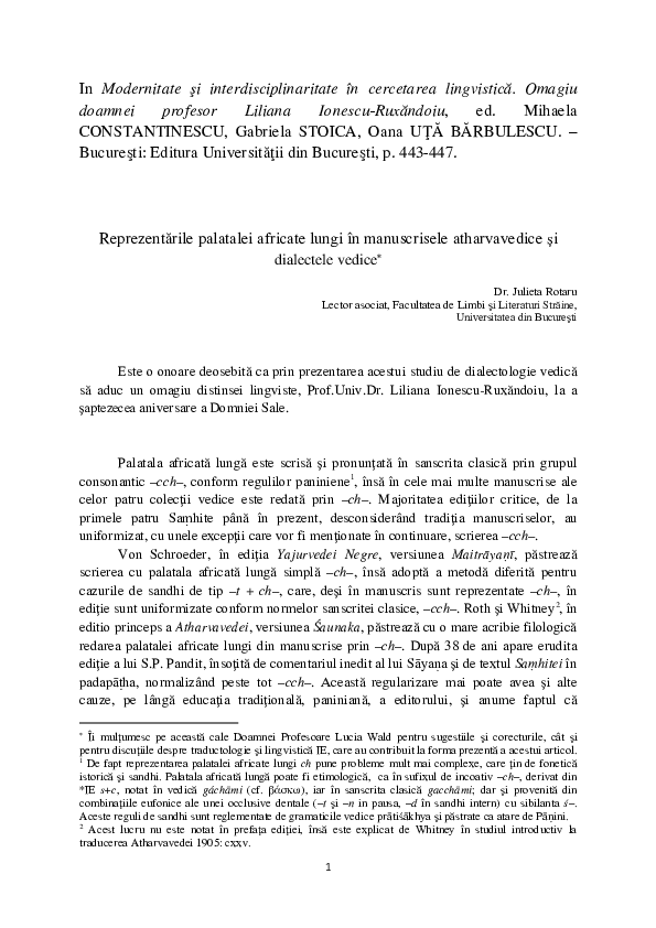 (PDF) The Representations of the long palatal affricate in the