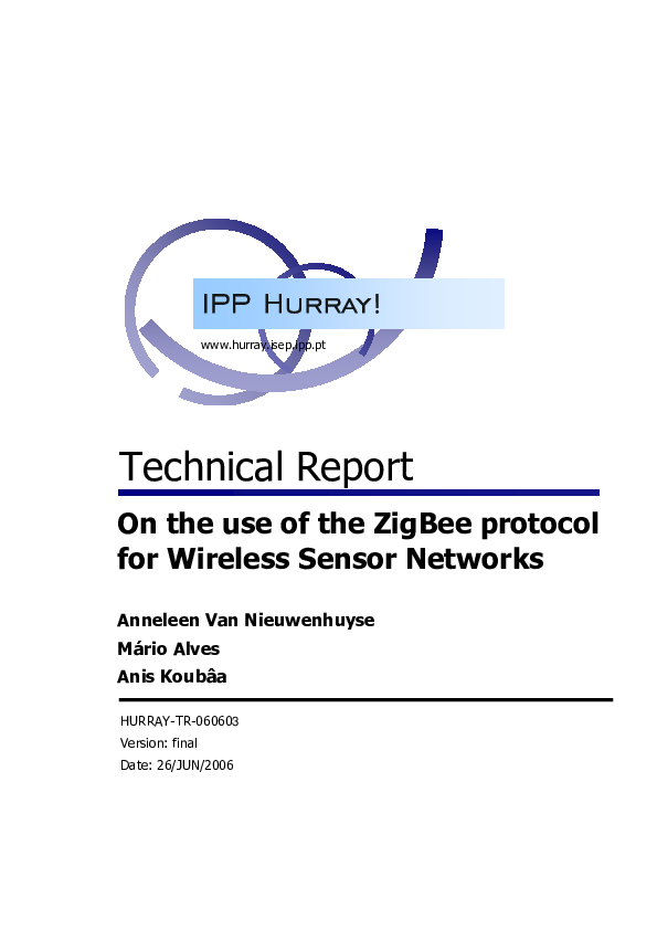 (PDF) On the use of the ZigBee protocol for Wireless Sensor Networks