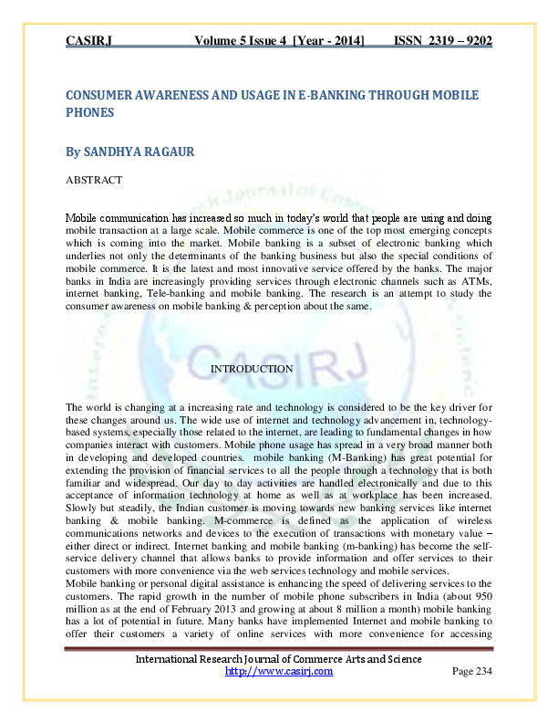 Consumer awareness introduction picture