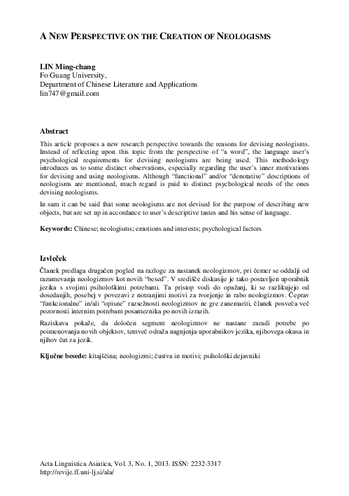 Pdf A New Perspective On The Creation Of Neologisms Nilya Filatova Academia Edu Pdf A New Perspective On The Creation Of Neologisms Nilya Filatova Academia Edu