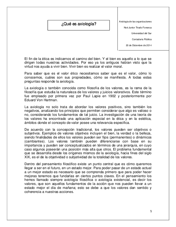 Axiologia essay picture
