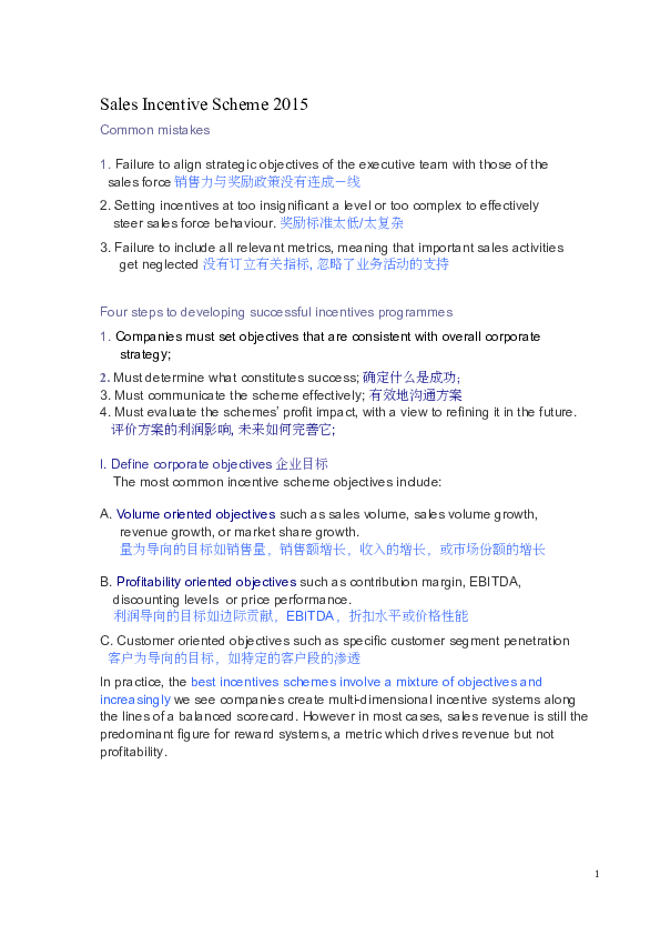 (DOC) Sales Incentive Scheme 2015