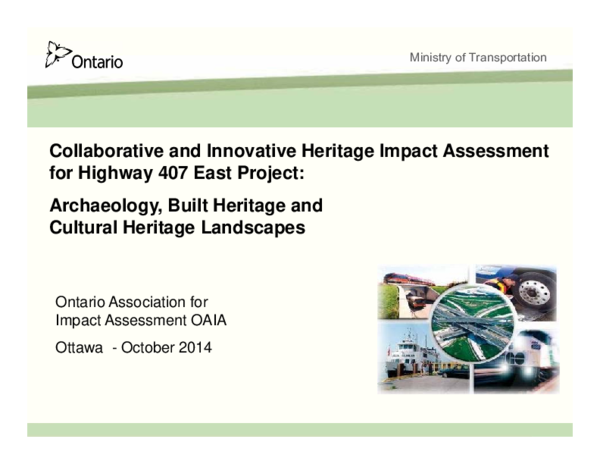 (PDF) Collaborative and Innovative Heritage Impact Assessment for ...