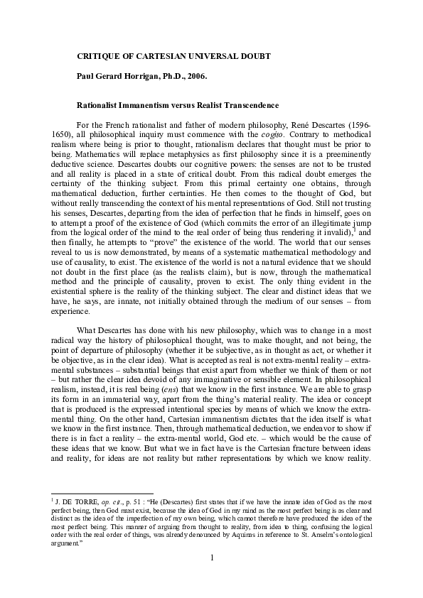 Cartesian doubt essay picture