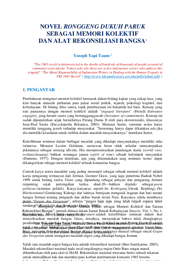Menganalisis Unsur Kebahasaan Novel Ronggeng Dukuh Paruk Hal Menganalisis Unsur Kebahasaan Novel Ronggeng Dukuh Paruk Hal