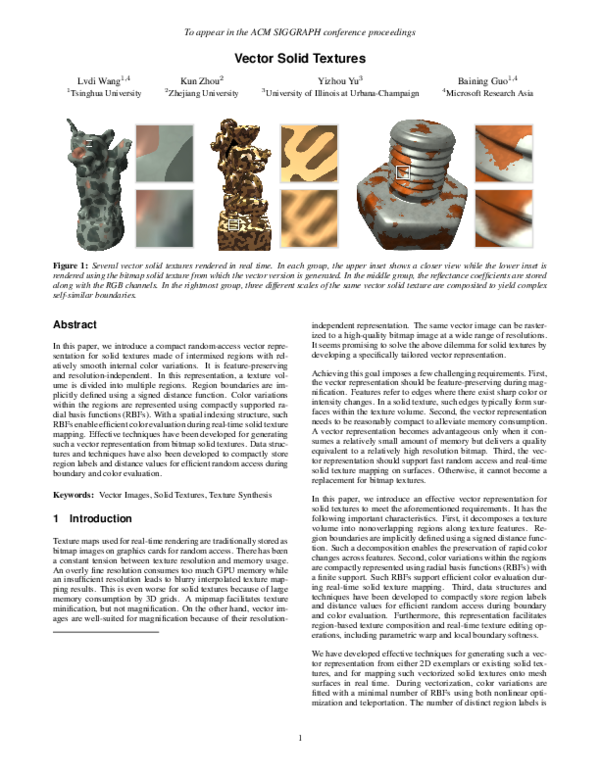 (PDF) Vector Solid Textures
