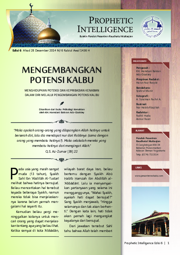 (PDF) Buletin Prophetic Intelligence ed. 6