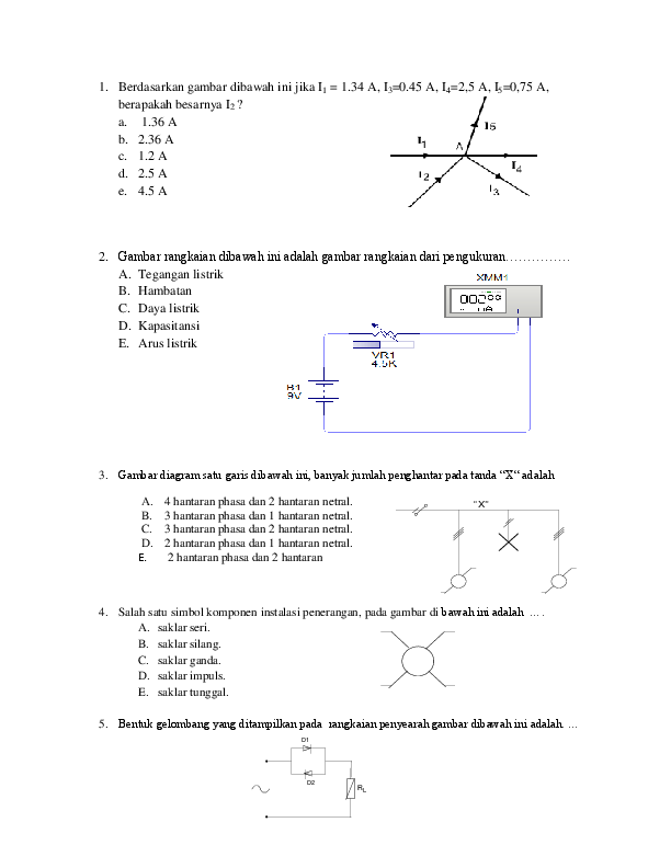 Pembahasan Soal Teori Kejuruan Instalasi Listrik Doc