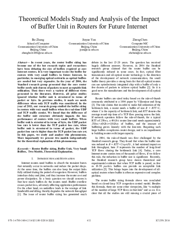 (PDF) Theoretical Models Study and Analysis of the Impact of Buffer ...