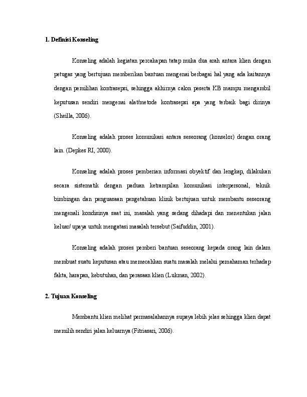 Doc Definisi Konseling Heni Wahdini Academia Edu