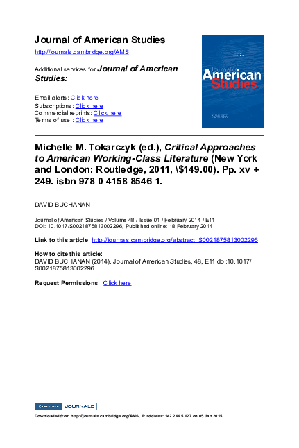 語学+参考書 Critical Approaches to American Working-Class Literature (Routledge Studies in Twentieth-Century Literature) Critical Approaches to American Working-Class Literature