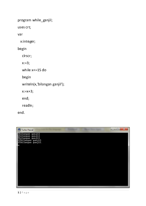 Pdf Pemograman Dasar While Do Turbo Pascal