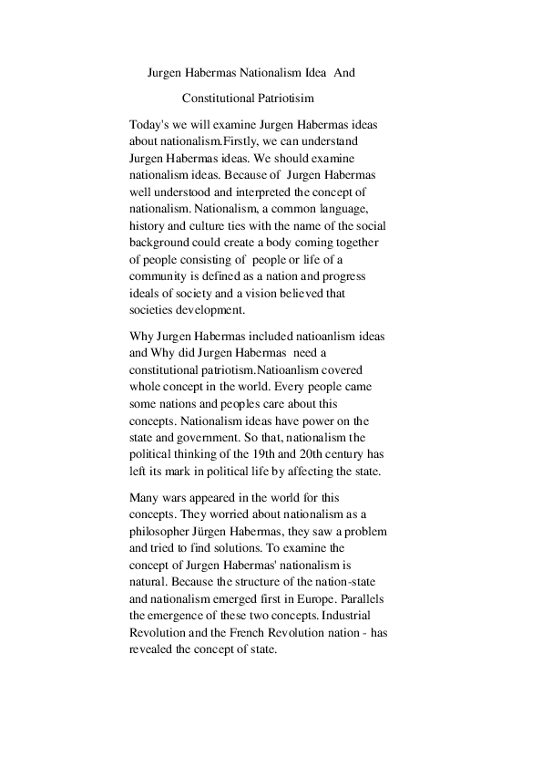 Jürgen habermas' theory picture