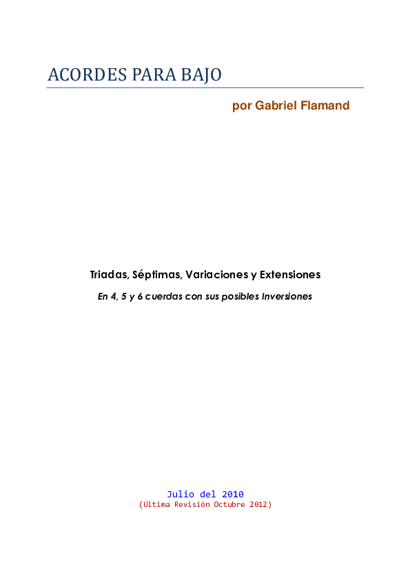 Notas del Bajo Eléctrico【Diagramas en PDF】Guía Completa!