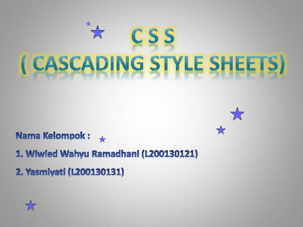 (PPT) Cascading Style Sheet