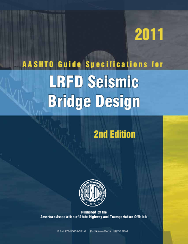 (PDF) LRFD Seismic Bridge Design Published by the American Association