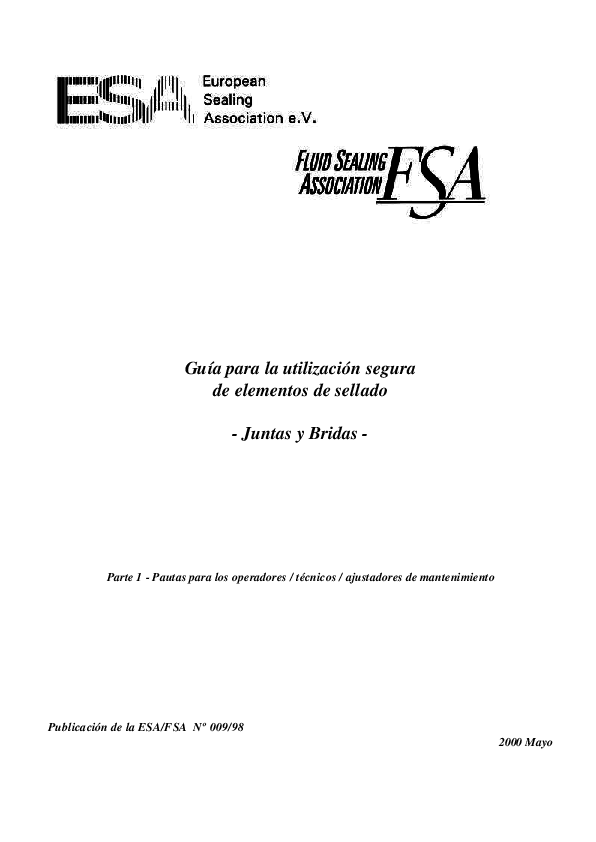 (PDF) European Sealing Association Daniel Valla Academia.edu