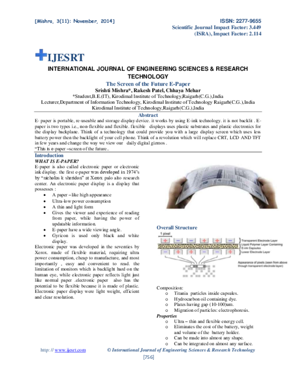 Pdf The Screen Of The Future E Paper