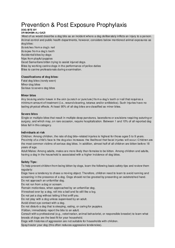 (DOC) Prevention & Post Exposure Prophylaxis Dr.MOHSIN GAZI Academia.edu