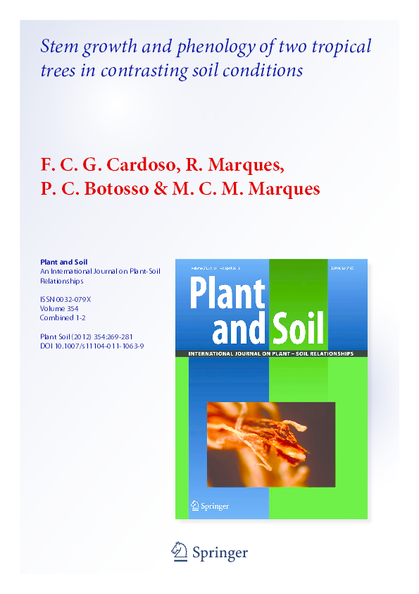 (PDF) Stem growth and phenology of two tropical trees in contrasting ...