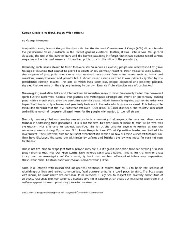 Kenya achievements image